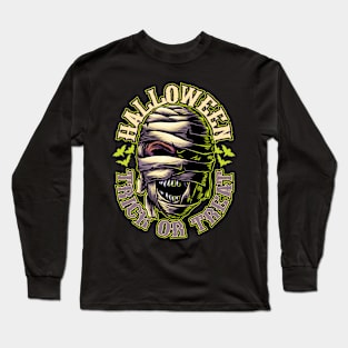 Halloween - Mummy Illustration Long Sleeve T-Shirt